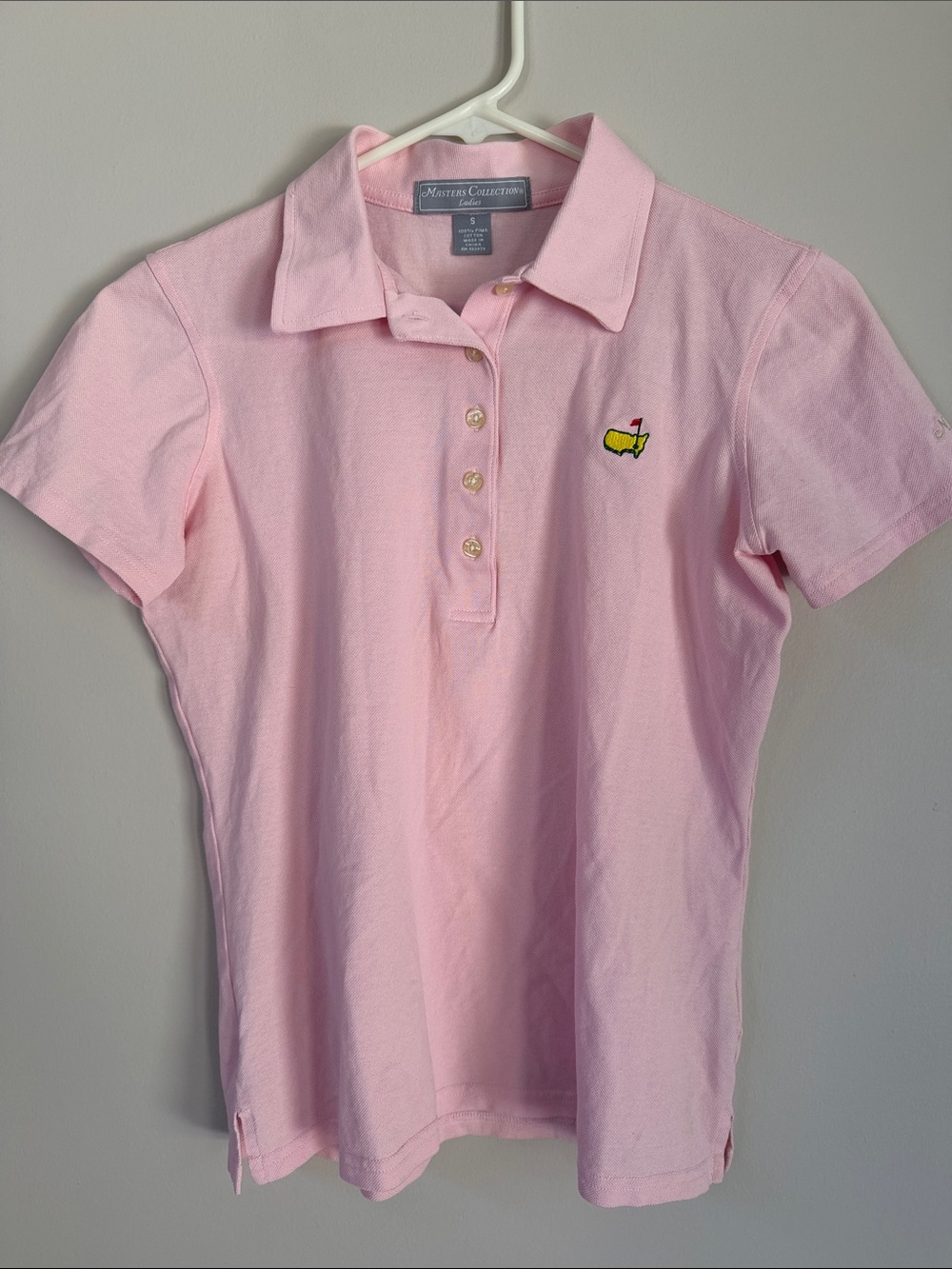 Masters Augusta pink polo size small